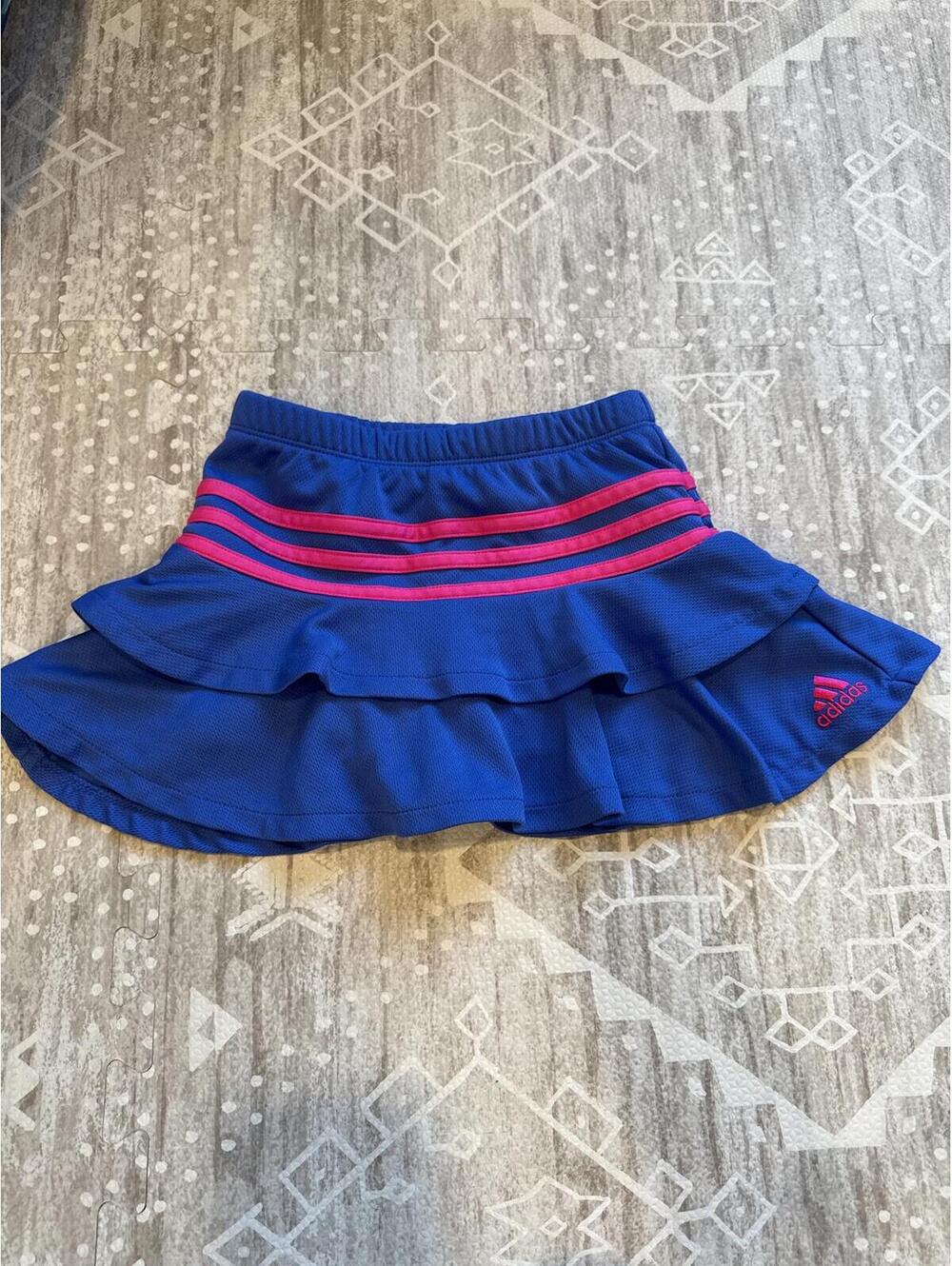 Adidas Toddler 4T Blue Pink Athletic Tennis Skort Skirt